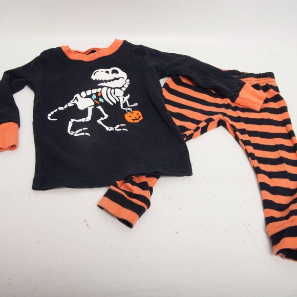Carter’s Just One You Baby Boy Pjs 12M – 4 Two-Pc Sets – Halloween Dinos Animals - Picture 5 of 6
